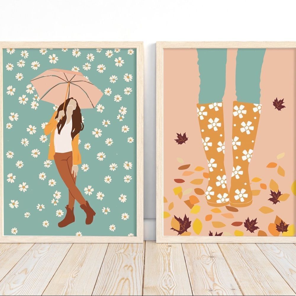Boho Fall Print Set  5x7 - Picture 5 of 6